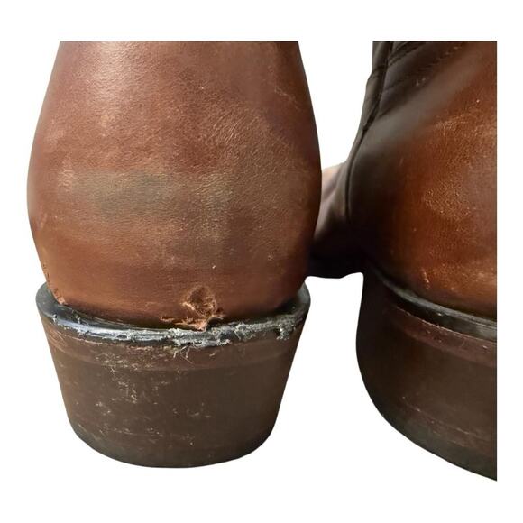 Los Altos Western Cowboy Boot Brown Leather Mens US size 8 EE - Picture 9 of 12